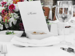 come stampare il menu di matrimonio